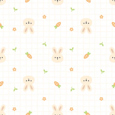 Cute bunny and carrot seamless pattern b... | Premium Vector #Freepik #vector #pattern #children #animal #wallpaper Modern Textiles Patterns, Monkey Pattern, 패턴 배경화면, Cute Pastel Wallpaper, Soft Wallpaper, Cute Patterns Wallpaper, Tumblr Wallpaper, Pastel Wallpaper, Kawaii Wallpaper