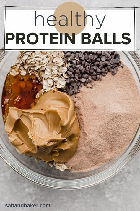 Protein Balls Healthy, Protein Balls Recipes, Healthy Protein Snacks, Peanut Butter And Chocolate, Protein Powder Recipes, Protein Desserts, Protein Balls, Peanut Butter Protein, Snacks Saludables