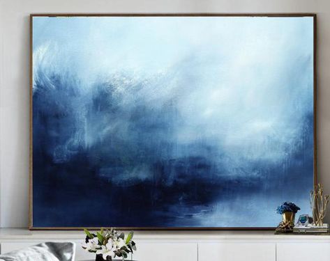 Abstract Landscape Painting Sky And Sea Painting Original | Etsy Sky Landscape Painting, Abstract Painting Landscape, Ocean Landscape Painting, Abstract Ocean Painting, Original Abstract Art Painting, Painting Ocean, Blue Abstract Painting, Abstract Landscapes, Sea Painting