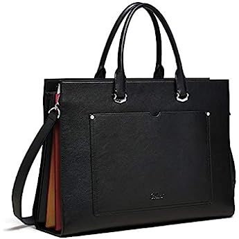 Laptop Bag for Women 15.6 Inch Computer Large Tote Bag Organizer Leather Shoulder Bag Travel Briefcase for Work Waterproof Messenger Bag, Black : Amazon.ca: Electronics Womens Briefcase, Briefcase For Women, Lawyer Life, Bag Shapes, Work Bags Laptop, Laptop Business, Work Capsule, Briefcase Women, Work Tote Bag