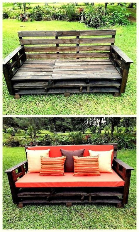 Furniture pallet projects you can diy for your home 28 Large Living Room Furniture, Kursi Outdoor, Pallet Patio Furniture Diy, Room Minimalist, Pallet Patio Furniture, Pallet Projects Furniture, Pallet Patio, Wooden Pallet Furniture, Diy Casa