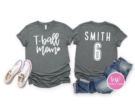 Soccer Girlfriend Shirts, Custom Softball Shirts, Tee Ball Mom, Soccer Team Shirts, Soccer Girlfriend, Custom Baseball Shirt, Mom Aesthetic, Custom Softball, Soccer Season