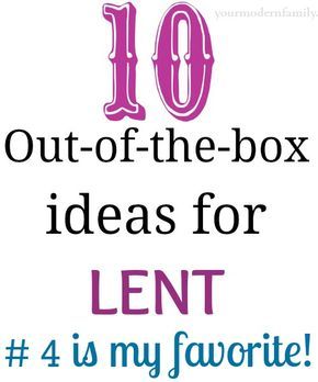 10 unique ideas for lent - #4 is my favorite! ~ I love #10, too!!! Even if you don't participate in lent, this is a great thing to try!! (& good to teach the kids) Lent Bulletin Boards Catholic, Lent In A Bag Ideas, Ideas For Lent, Lent Activities, Lent Ideas, Lenten Activities, 40 Days Of Lent, Catholic Lent, Lenten Season