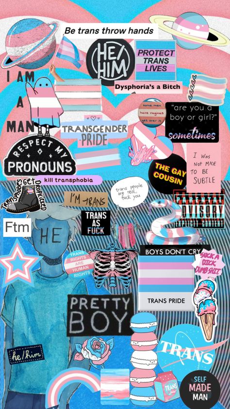 #trans #transpride #transgender #fyp #wallpaper #pride Trans Flag Aesthetic Wallpaper, Trans Masc Wallpaper, Mtf Trans Aesthetic, Trans Background Wallpapers, Trans Collage, Trans Moodboard, Trans Wallpaper Ftm, Trans Flag Wallpaper, Trans Pride Aesthetic