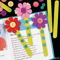 Bookmark Diy, Popsicle Crafts, Bookmark Craft, Diy Bookmarks, Popsicle Stick Crafts, Book Markers, Sunday School Crafts, Childrens Crafts, Popsicle Sticks