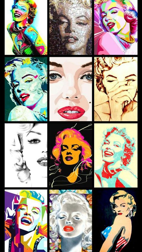 Pop Art: Marilyn Monroe Marilyn Monroe Art Painting, Marilyn Monroe Illustration Art, Painting Of Marilyn Monroe, Marylin Monroe Art Painting, Marilyn Monroe Pictures, Pop Art Marilyn Monroe, Marylin Monroe Painting Canvases, Marilyn Monroe Pop Art Vintage, Marilyn Monroe Painting Pop Art