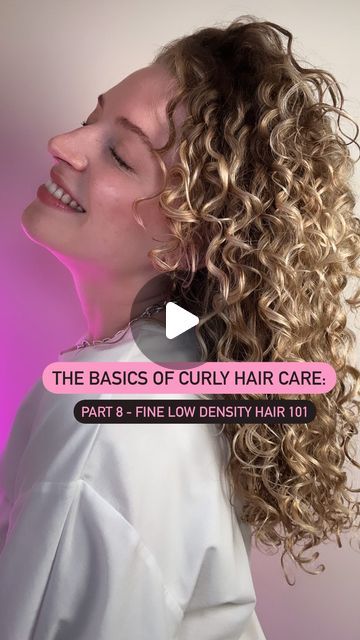 Barbara DelleMonache | CurlVitality | Comment FINE and I’ll send you the link to my Fine Hair Starter Pack ✨  And give me YOUR best low density / fine hair tips 😘  #fin... | Instagram Curly Hair Starter Pack, Fine Hair Curls, Low Density Curly Hair, Fine Curly Hair Cuts, Fine Wavy Hair, Fine Hair Tips, 3a Hair, Curly Hair Beauty, Fine Curly Hair