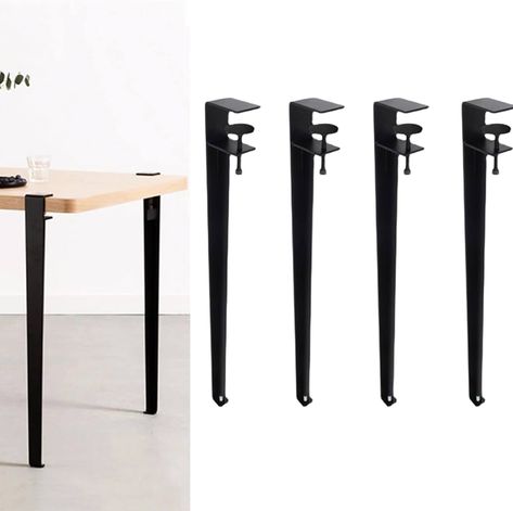 4pcs Metal Table Clamp Legs,Adjustable Coffee Table Legs,F-Shape Dining Desk Foot,Iron Workbench Support Legs,DIY Bar Legs,No Punching Design,with Adjustable Feet (40cm(16in),Black) : Amazon.ca: Tools & Home Improvement Table Legs Diy, Adjustable Coffee Table, Folding Table Legs, Table Clamp, Coffee Table Legs, Table Leg, Diy Bar, Metal Table, Table Legs