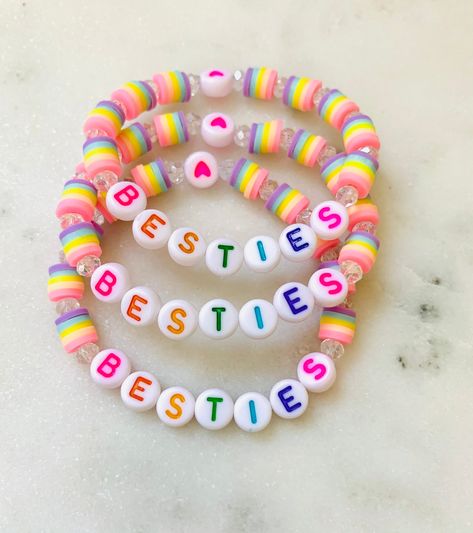 Bestie Bracelets Best Friend Bestie Custom Bestie Bracelet Bestie Gift Custom Bracelet BFF Bracelet - Etsy Canada Bestie Bracelets, Neutral Bracelets, Bracelet Bff, Bff Bracelet, Letter Bead Bracelets, Preppy Bracelets, Bff Bracelets, Best Friend Bracelets, Custom Baby Gifts