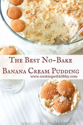 Puding Pisang, Easy Banana Pudding Recipe, Pudding Banana, Banana Pudding Desserts, Bake Banana, Banana Cream Pudding, Easy Banana Pudding, Southern Banana Pudding, No Bake Banana Pudding