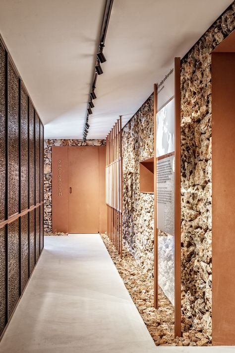 Gallery of Bioaroma Museum & Experience Store / KAAF | Kitriniaris Associates Architecture Firm - 10 Museum Experience, Museum Interior, Museum Exhibition Design, Interior Design Gallery, Building Renovation, Museum Displays, Arched Doors, Sustainable Art, Traditional Building