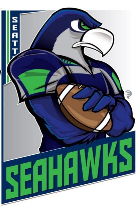 Boston Bruins Logo, Nfl Football Art, Seattle Seahawks Football, Snoopy Funny, Seahawks Football, Football Baby, Football Art, Sports Images, Mascot Design