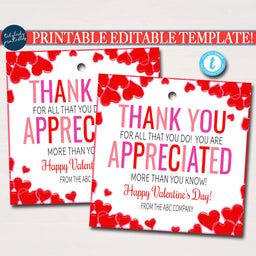 Information - TidyLady Printables - Checkout Small Valentines Gifts, Staff Appreciation Week, School Pto, Valentines Gift Bags, Volunteer Appreciation, Staff Appreciation, Show Appreciation, Tag Print, Employee Appreciation