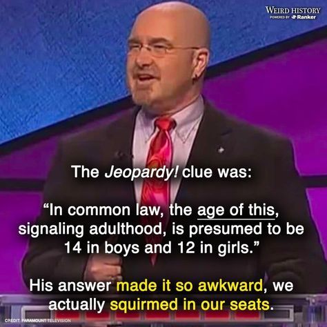 It's a big deal to be a contestant on a game show. You have the opportunity to win cash or other fabulous prizes. But all that pressure also means there's a chance you can look like a total game show fool.From funny Family Feud answers to unfortunate Wheel of Fortune moments, there are plenty of answers that made viewers embarrassed for the players, even if they did go home with a pr... #gameshows #funnyanswers #familyfeud #wheeloffortune #embarrassment #gameshowfails #awkwardmoments #tvbloopers Funny Game Show Answers, Family Feud Funny Answers, Family Feud Answers, Family Feud Funny, Graveyard Shift, Creepy Photos, Creepy Facts, Funny Family, Embarrassing Moments