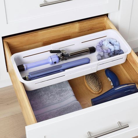 Bustle Deep Drawer Kitchen Organization, Deep Drawers Organization, Organizing Deep Kitchen Drawers, Deep Drawer Organizer, Deep Bathroom Drawer Organization, Deep Kitchen Drawer Organization, Organizers Diy, Plastic Organization, Deep Drawer Organization