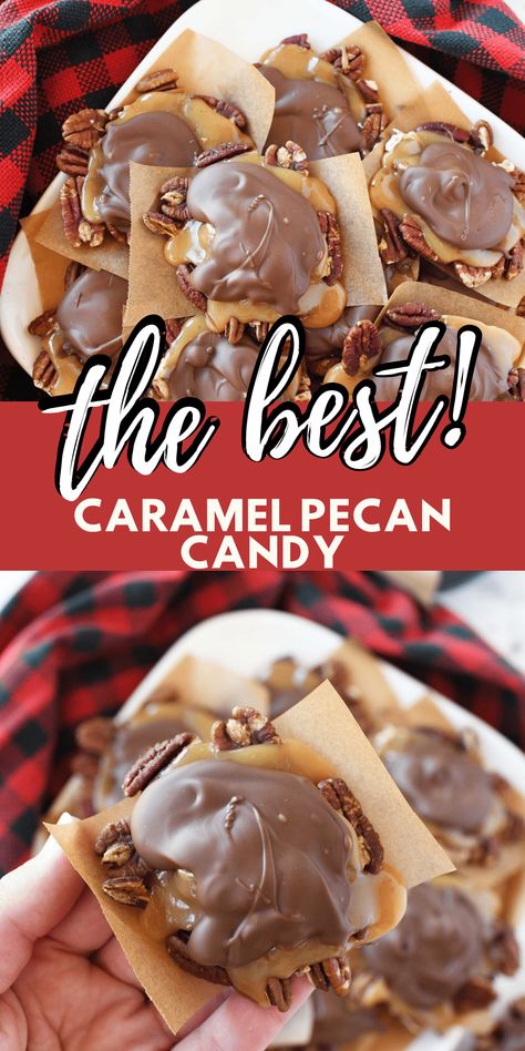 Turtle Candy Recipe, Homemade Turtle Candy, Pecan Turtles Recipe, Pecan Candy, Turtle Candy, Turtle Recipe, Easy Christmas Candy Recipes, Easy Candy Recipes, Chocolate Candy Recipes