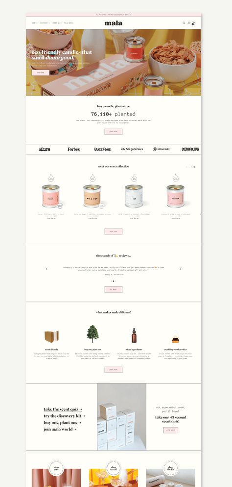 Mala The Brand, Candle Website, Luxury Candle Brands, Marketing Studio, Website Design Trends, Website Banner Design, Best Shopify Themes, Ecommerce Website Template, Shopify Marketing