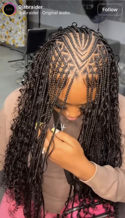 Tribe Braids, Black Hair Inspiration, Lemonade Braids Hairstyles, Cornrows Braids For Black Women, Girly Hairstyles, Short Box Braids Hairstyles, Braided Hairstyles For Black Women Cornrows, Glamour Hair, Big Box Braids Hairstyles