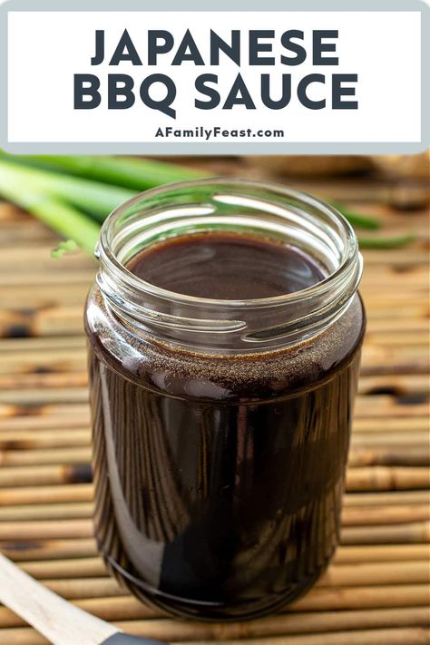 Japanese BBQ Sauce - A Family Feast Korean Barbecue Sauce Recipe, Japanese Yakiniku, Japanese Bbq Sauce, How To Make Barbecue, Asian Bbq Sauce, P F Chang, Japanese Bbq, Korean Bbq Sauce, Japanese Sauce