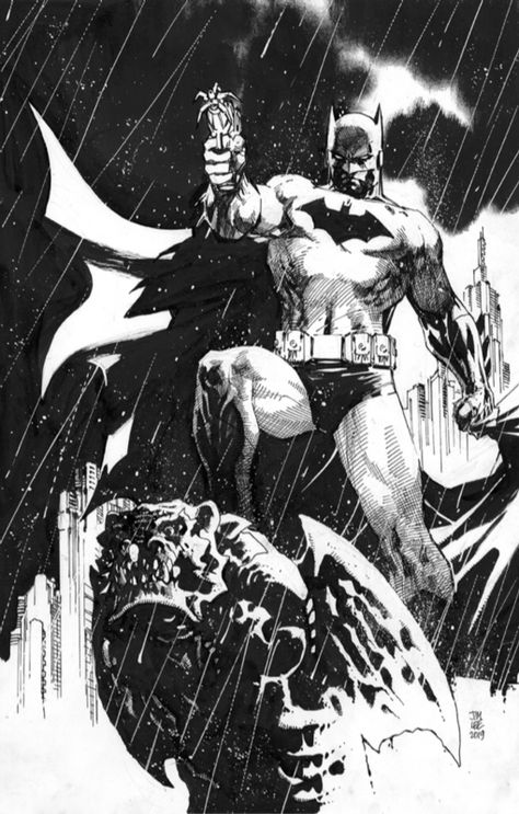 Jim Lee Batman, Batman Sketch, Jim Lee Art, Figure Art, Art Basics, Jim Lee, Batman Comic Art, Powerful Art, Perspective Drawing