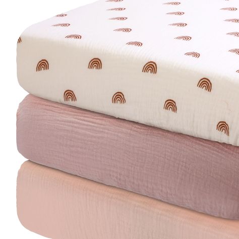 PRICES MAY VARY. Cotton Baby Bedsheet: you will receive 3 pieces of muslin crib sheets in 3 styles, which is about 51.2 x 27.6 x 9 inches/ 130 x 70 x 23 cm; The neutral design suits both boys and girls, which are practical accessories that support mothers in providing the best for their babies Comfort for Your Skin: crafted from quality muslin, the baby crib sheets for girls are soft and breathable, safe for your baby's sensitive skin; Comfortable to touch, ensures your little one enjoys the sle Practical Accessories, Neutral Crib, Baby Crib Sheets, Baby Sheets, Mini Crib Sheets, Retro Baby, Nursery Crib, Mini Crib, Neutral Design