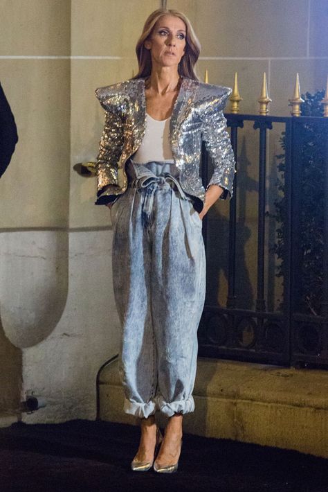 Dramatic Fashion, Mode Style, Silver Jacket, Dramatic Style, Mode Casual, Celine Dion, Haute Couture Fashion, Looks Chic, Mode Inspiration