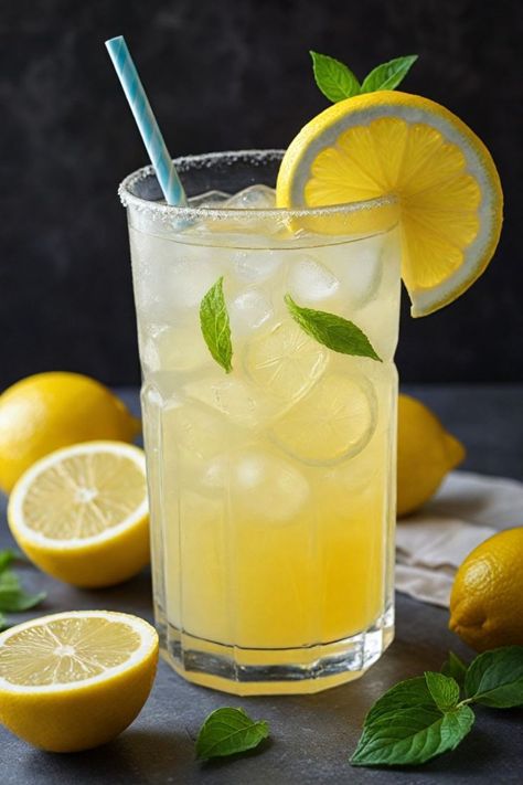 Lemonade Recipe For Kids, Pretty Lemonade, Drink Photography Ideas, Hot Lemonade, Summer Juice Recipes, Lemonade Cup, Lemonade Pictures, Lemonade Aesthetic, Lemonade Photography