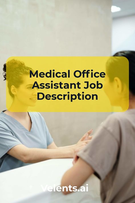 Medical Office Assistant Job Description template includes a detailed overview of the key requirements, duties, responsibilities, and skills for this role. It's optimized for posting on online job boards or careers pages and easy to customize this template for your company. Medical Office Manager, Medical Office Assistant, Medical Scribe, Medical Receptionist, Receptionist Jobs, Job Description Template, Microsoft Office Word, Office Assistant, Medical Tests