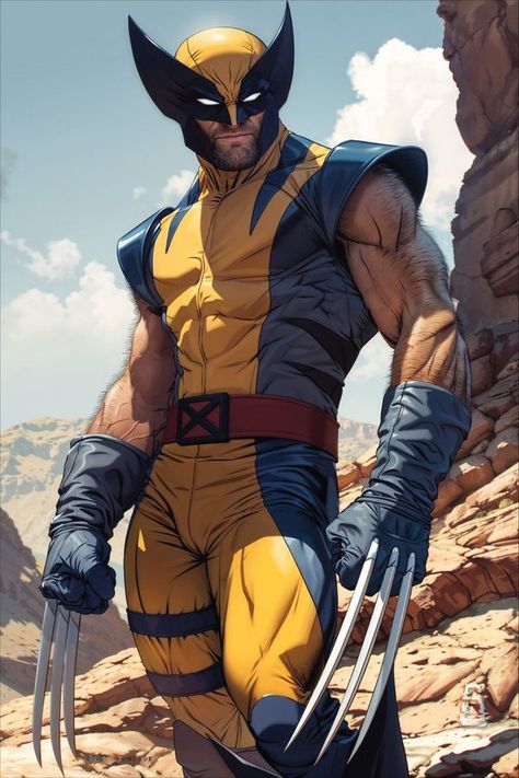 Wolverine Comic Art, Wolverine Costume, Wolverine Artwork, Wolverine Xmen, Wolverine Comic, Wolverine Art, The Wolverine, Marvel Characters Art, Marvel Artwork