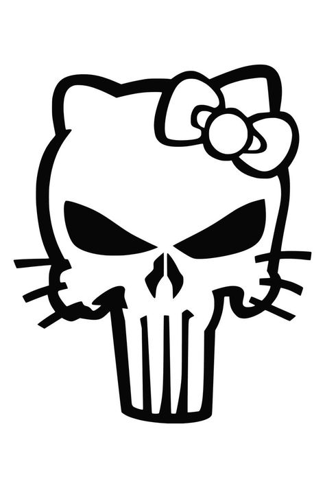 Hello Kitty Coloring Pages, Kitty Coloring Pages, Spartan Logo, Hello Kitty Colouring Pages, Hello Kitty Tattoos, Kitty Coloring, Hello Kitty Coloring, Hello Kitty Art, Custom Vinyl Decal