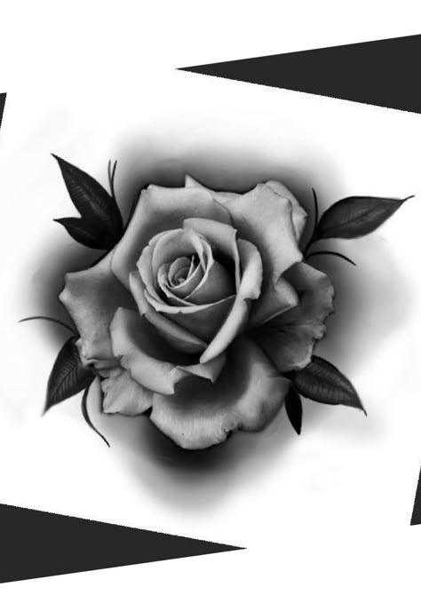 Simbolos Tattoo, Traditional Tattoo Drawings, Geometric Tattoo Sleeve Designs, Rose Tattoo Stencil, Realistic Flower Tattoo, Virgo Tattoo Designs, Realistic Rose Tattoo, Rose Reference, Skull Rose Tattoos