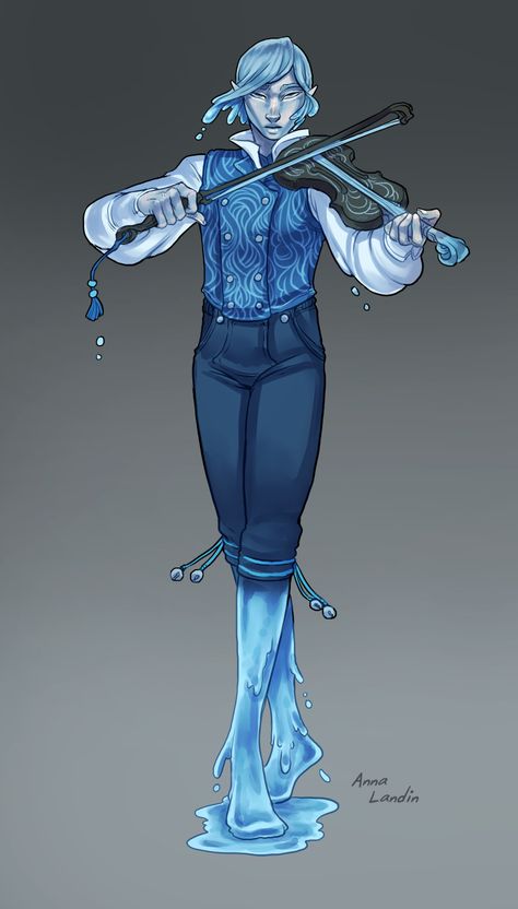 Mutants & Masterminds River Spirit Dnd River Monster, Water Elemental Character Design, Mutants And Masterminds Character Design, Water Spirit Character Design, Water Djinn, Elemental Character Design, Water Genasi Male, Mutant Character Design, Ocean Character Design