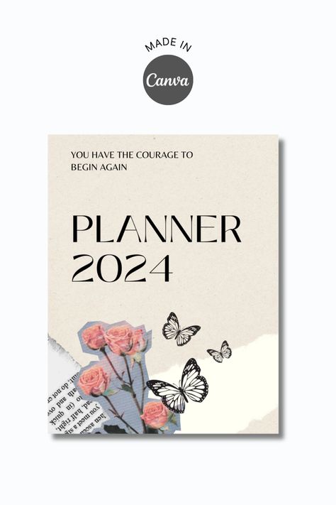 Click on the image to access this free template and edit it in the Canva app. planner cover design, planner cover design ideas, collage planner cover, planner cover aesthetic, planner cover template, planner cover page, motivational planner cover, journal cover, planner 2024 Student Planner Cover Design, Aesthetic Planner Cover Design, Planner Front Cover Design, Planner Cover Design Free Printable, 2024 Planner Cover, Planner Cover Aesthetic, Aesthetic Planner Cover, Planner Cover Design Ideas, Beige Aesthetic Collage