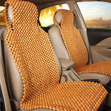 Natural Wood Wooden Beaded Seat Cover Massage Cool Comfortable Car Cushion Office Chair Cover Summer Interior, Office Chair Cover, Massage Cushions, Office Chair Cushion, Car Cushion, Car Seat Cushion, Summer Cool, Car Seat Covers, Chair Cover