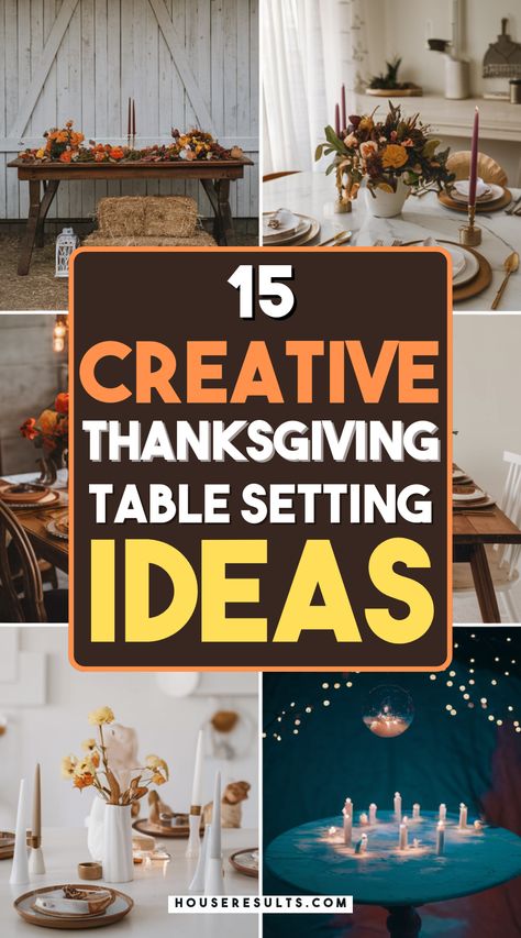 🍂 Elevate your Thanksgiving celebration with stunning table settings that reflect the season's warmth! From rustic charm to elegant sophistication, discover creative ideas that will impress your guests. Get inspired and transform your dining experience. Save this pin for a beautiful Thanksgiving table! 🍽️ Beautiful Thanksgiving Tables, Country Thanksgiving Table Settings, Thanks Giving Table Decoration, Thanksgiving Table Decorating Ideas, Long Thanksgiving Table, Table Setting For Thanksgiving, Thanksgiving Dinner Set Up, Thanksgiving Table Decorations Diy, Thanksgiving Food Table Display