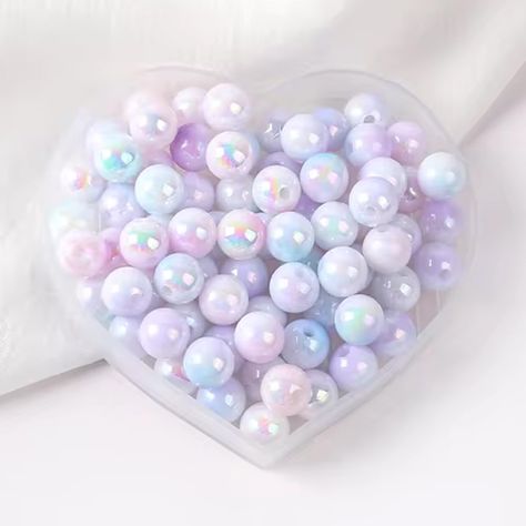 PRICES MAY VARY. 🎨What Will You Receive: You will receive 360pcs purple blue gradient two ab color plating acrylic round beads, which size about 6mm in diamter and hole size is 1 mm. 🥑Excellent Material: Our craft loose round beads are made of high quality material acrylic, acrylic is a type of organic glass with smooth surface and bright colors！And each color of our acrylic round beads is plated with two AB colors for a more unique and sparkling look! 🍧Easy To Use: These ab color acrylic rou Pen Keychain, Amazon Things, Organic Glass, Color Acrylic, Pretty Beads, Necklace Making, Beading Ideas, Blue Gradient, Diy Keychain