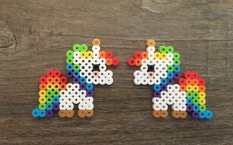 Perler Beads Unicorn Unicorn Beads Pattern, Unicorn Perler Beads, Perler Unicorn, Perler Beads Unicorn, Unicorn Perler Bead Pattern, Iron Beads Ideas, Ironing Beads, Perler Bead Mario, Perler Beads Ideas