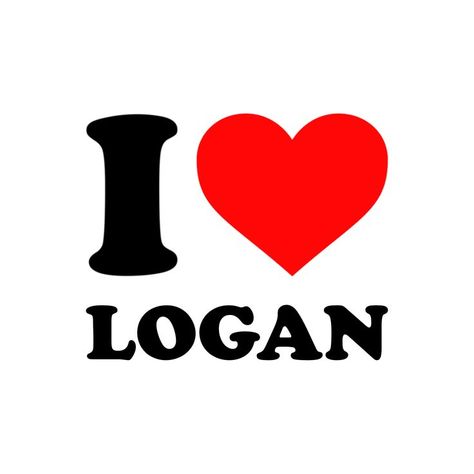 Sticker that says I love Logan (with a red heart) Audrey Name, Logan Name, Brother Best Friend, Girlfriends Day, Boyfriend Names, Boyfriends Girlfriends, Snapchat Stickers, 2160x3840 Wallpaper, Love My Man