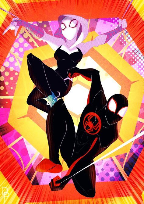 Spider Verse Official Art, Spiderman Across The Spiderverse, Spiderman And Spider Gwen, Spider Men, Image Spiderman, Spaider Man, Miles Morales Spiderman, Across The Spider Verse, Spiderman Spider