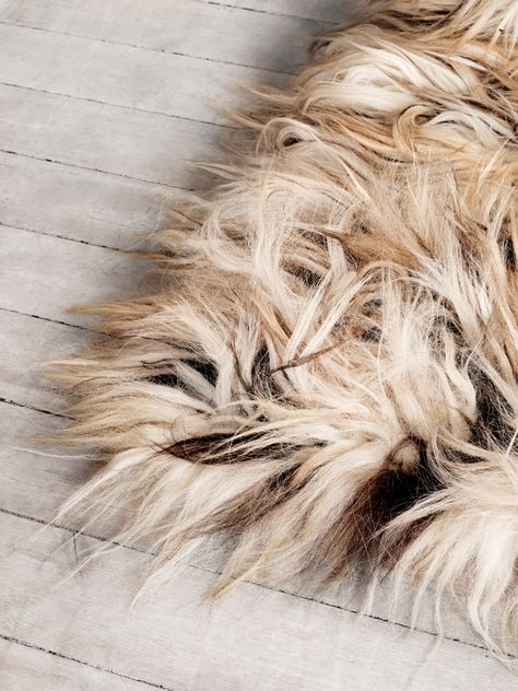 Fuzzy Shepherd Rug - Romb Moon Interior, Collected Interiors, Bauhaus Chair, Flokati Rug, Taurus Moon, Walnut Desks, Oak Sideboard, Curated Design, House Doctor