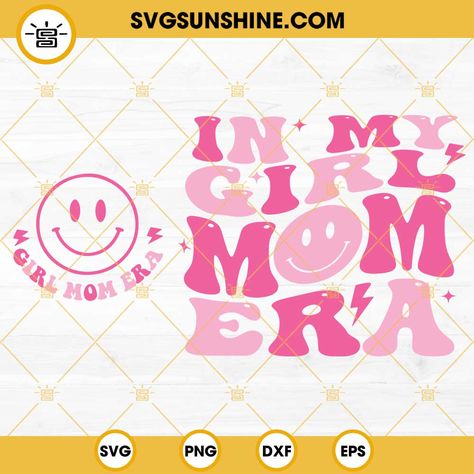 3.99In My Girl Mom Era SVG, Girl Mom Era SVG, Smiley Face Girl Mom SVG 2 Designs Svg Smiley Face, 48 Birthday, Face Girl, Glass Wrap, Mom Era, Mom Svg, Wind Spinners, Wood Background, Girl Mom