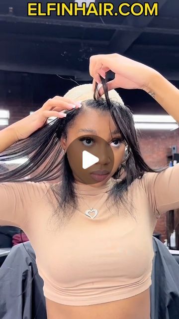 HD lace, 13x6 Half Lace Wig & Bundles on Instagram: "😍Flipped over quick weave using light yaki bundles! Do y’all find it satisfied to apply?👌🏾Comment below~ 🛒Hair name: “ELF5486” 🙋🏽‍♀️Search name on our bio website or DM for hair link 🤑Use 8% OFF code: “CM8” 💥Pay in 4 & free express shipping . . . . . . . . #hairjourney #hairtutorials #explorepage #satisfyingvideos #blackgirlmagic #hairstyles #ponytail #braids#hairextensions#rawhair #blackgirlhairstyles #inspiration #hairweave #melaninpoppin #sewinweave #arroganttae #tiktokviral #naturalhairstyles #sewinweave #transformation #quickweave #sewins #illusionart #trendinghair #haircut" 40 In Wig, Cute Quickweave Hairstyles For Black Women, Flip Over Straight Hair, Yaki Quick Weave, Quick Weave Hairstyles Flip Over, Black And Blonde Quick Weave Middle Part, Quick Weave Body Wave Hairstyles, Quick Weave Step By Step, Sewin Weave With Leave Out