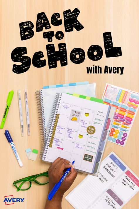 Shop everything back to school with Avery! Binders, pens, tabs & more. My Sweet Audrina, Teacher Appreciation Themes, Middle School Essentials, School Guide, Bored Jar, Composition Notebooks, Cute School Stationary, Stages Of Life, Hello Kitty Crafts