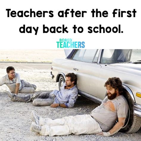 Teachers After the First Day Back to School | Bored Teachers Back To School Funny, Teacher Tired, Teaching Humor, Bored Teachers, Teacher Memes, Parenting Memes, School Memes, Morning Humor, Memes Humor