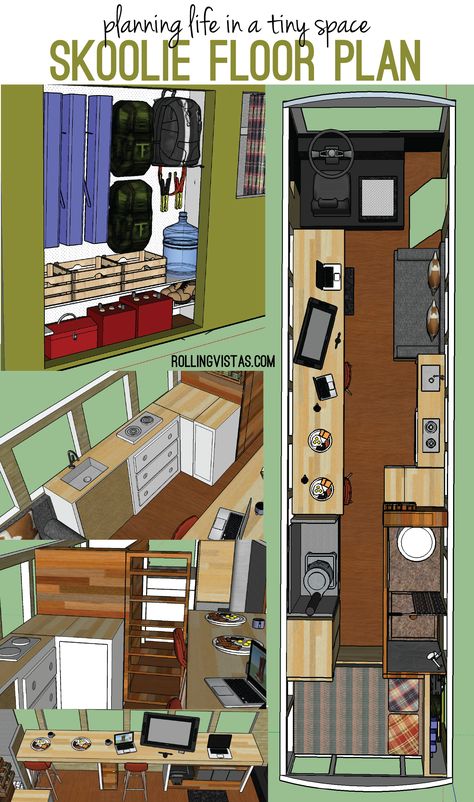 Bus Life Interior Layout, Skoolie Conversion Ideas, Converted Bus Home, Bus Conversion Ideas Layout School Buses, School Bus Conversion Plans, School Bus Renovation, Mini Bus Conversion, Bus Interior Ideas, Schoolbus Homes