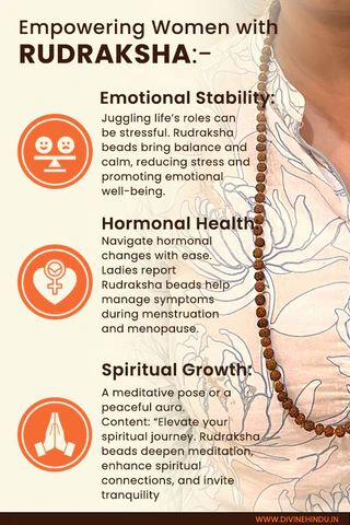 Unlock the Power of Rudraksha for Women Rudraksha Benefits, Hormonal Health, Rudraksha Beads, Ladies Wear, Hormonal Changes, Emotional Balance, Spiritual Connection, Emotional Wellness, Spiritual Journey