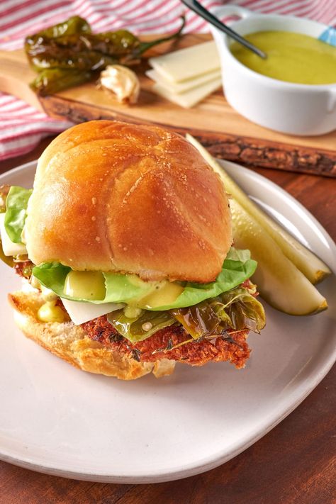 Pork Schnitzel Sandwich, Pork Cutlet Sandwich, Pork Snitzel, Schnitzel Sandwich, Pork Cutlet Recipes, Pork Chop Sandwiches, Pork Tenderloin Sandwich, On A Bun, Turkey Cutlets