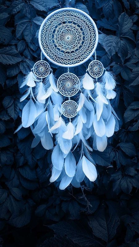 Blue Dreamcatcher, Attract Success, Dreamcatcher Wallpaper, Wallpaper Ideas, Mobile Wallpaper, Full Hd, Dream Catcher, Feathers, Wallpapers