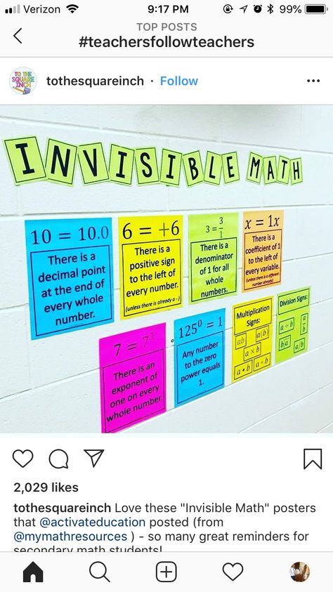 Classroom Decoration Charts, Invisible Math, Classroom Decor Math, Maths Classroom Displays, Maths Classroom, Math 3rd Grade, Secondary Math Classroom, Maths Display, Math Models