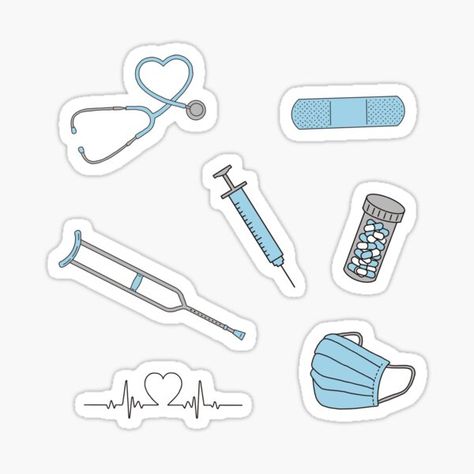 Medical Sticker Pack • Millions of unique designs by independent artists. Find your thing. Medical Stickers Doctors, Nurses Stickers, Dr Stickers, Medical Stickers Aesthetic, Nursing Stickers, Student Stickers, Nurse Things, Doctor Design, Doctor Stickers